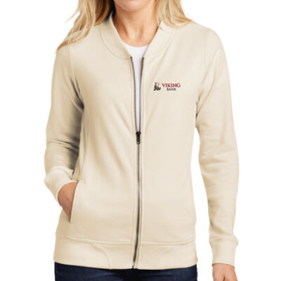 Viking Bank - Ladies Lightweight French Terry Bomber Thumbnail